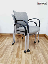 Set of Six Flip Top Tables with Fourteen Chairs