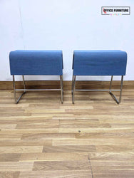Materia Plint Stools – Set of 2 (Blue Grey)