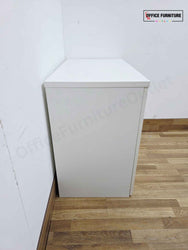 Low Level White Double Door Storage Cabinet (F)