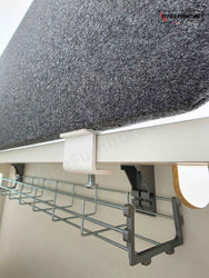 Grey Desk Privacy/Partition Screen (120cm)