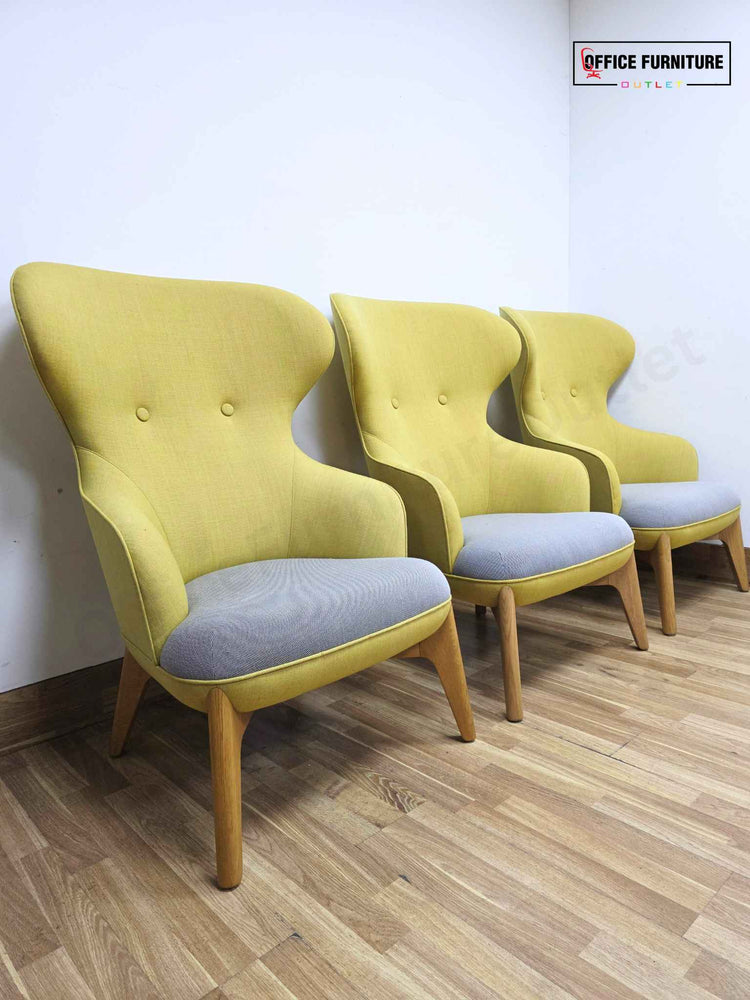 Orangebox Coze Chair – Yellow Back with Grey Seat