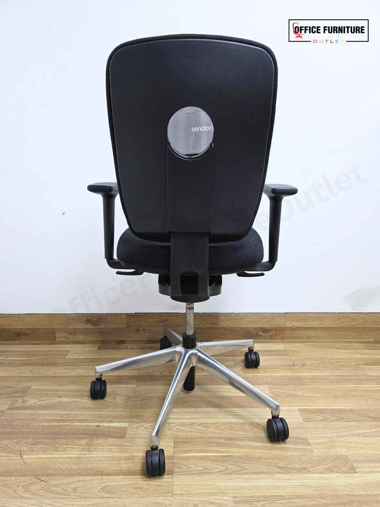 Senator Dash Office Chair – Speckled Black Ergonomic Task Chair
