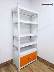Metal Storage Racking Unit with Enclosed Cabinet (ST59)