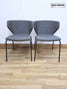 Modus Visitor Chairs – Set of 2 Grey Stackable Meeting & Reception Chairs