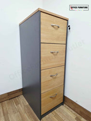 Four Drawer Wooden Filing Cabinet (ST46)