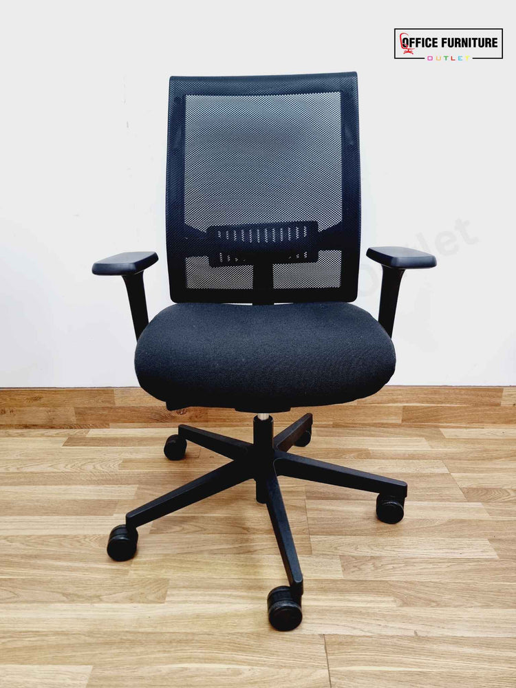 Black Narbutas Eva 2 Swivel Office Chair