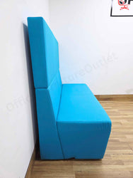 Teal High Back Seating Booths – Upholstered Reception / Breakout Booth Seating (Set of 2)