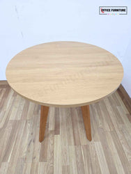 Frovi Round Oak Meeting Table (RT08)