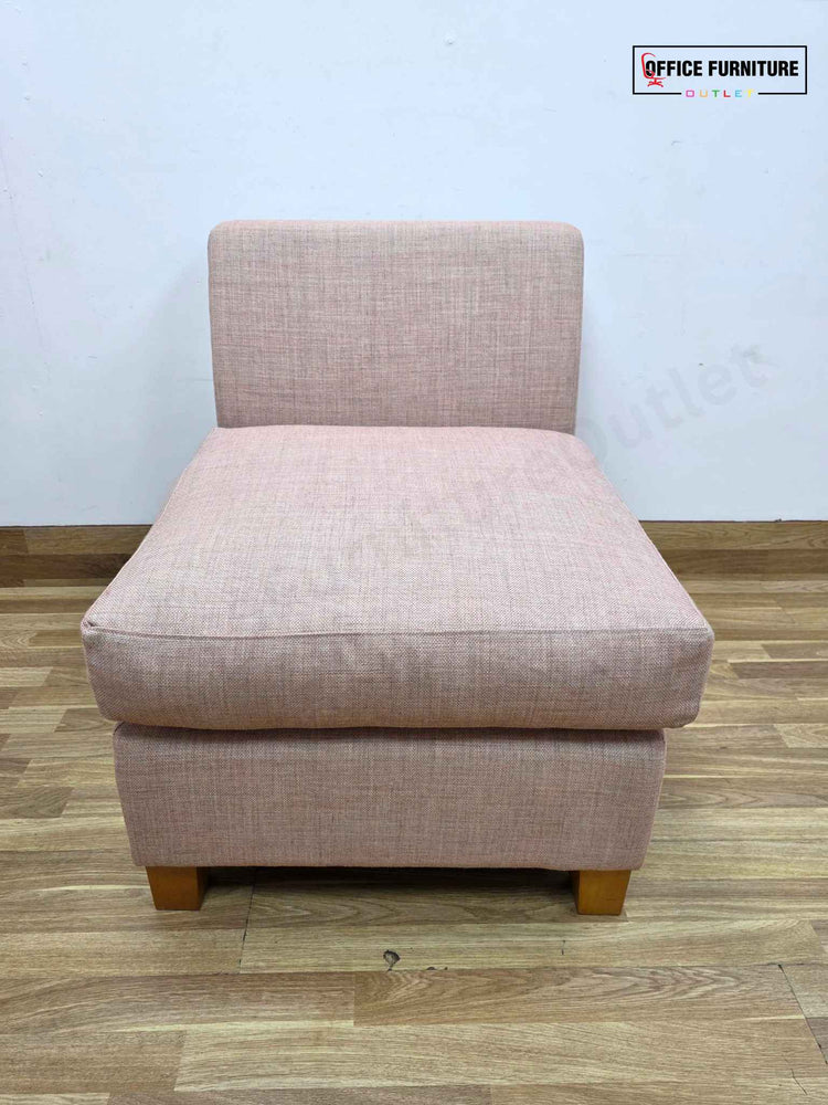 Dusty Pink Corner Sofa – Lyndon Design Office Seating UK