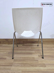 White Strike Stackable Plastic Chair by Paolo Scagnellato