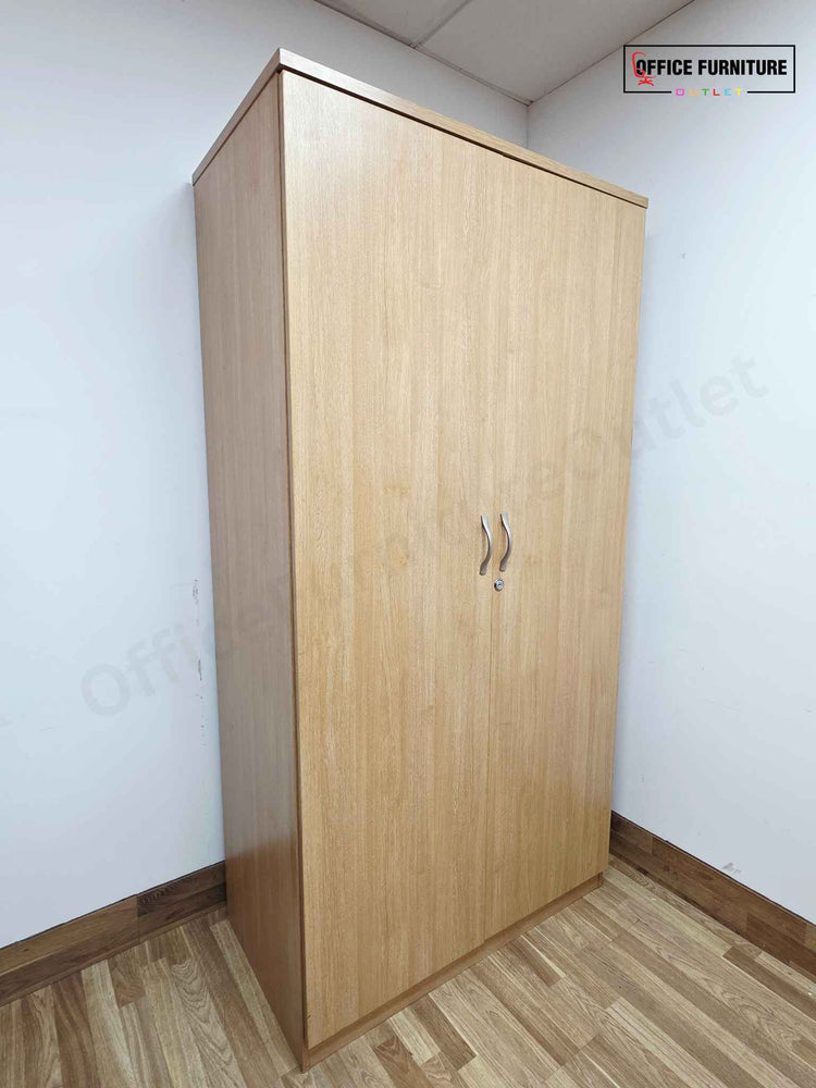 Tall Oak Double Door Wooden Cabinet (ST43)