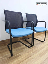 Orangebox WD-CAS Workday Cantilever Armchair / Blue (Pairs)