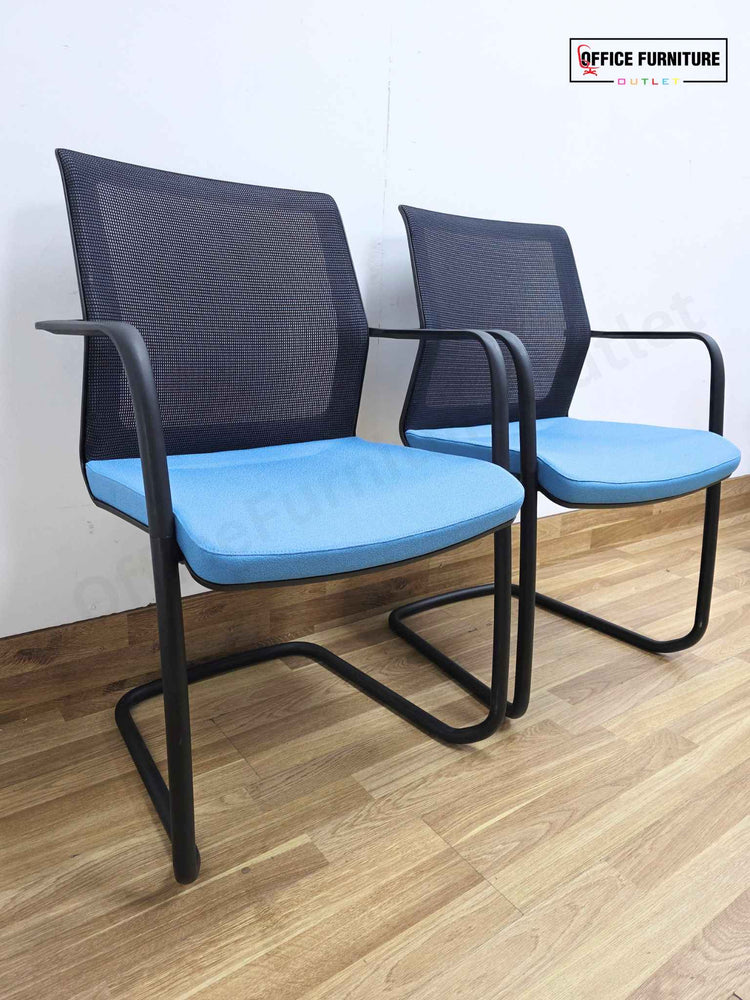 Orangebox WD-CAS Workday Cantilever Armchair / Blue (Pairs)