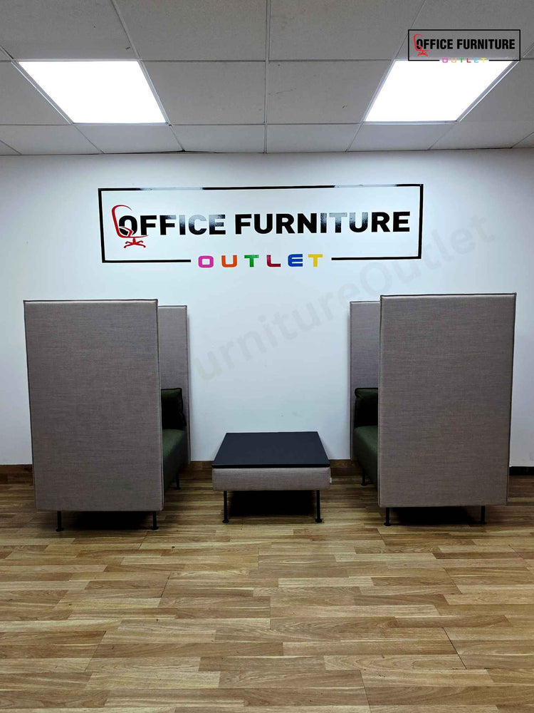 Kusch+Co Privacy Lounge Booth Chairs with Coffee Table