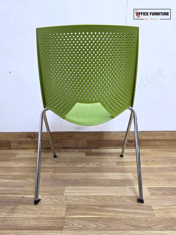 Lime Strike Stackable Plastic Chair by Paolo Scagnellato