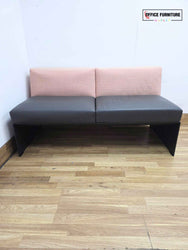 Brunner Designer 2 Seater Sofa & Pod Ottoman - Salmon Pink
