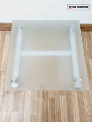 Loop End Glass Coffee Table Brand New