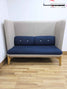 Orangebox Coze W02 High Back Work Sofa - Stone/Navy