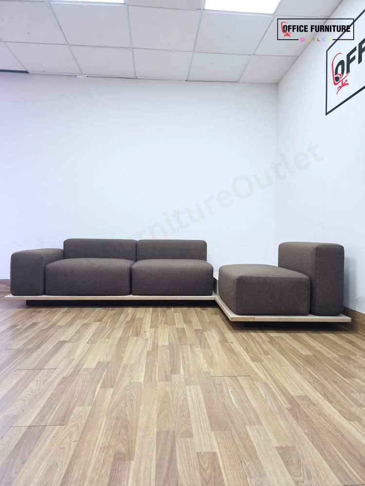 Offecct Right-Hand Corner Reception Sofa with Built-In Coffee Table