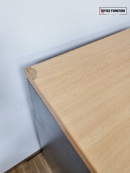 Four Drawer Filing Cabinet - Beech/Grey