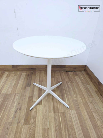 White Round Meeting Table – 70cm (RT06)