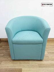 Set of 2 Tub Chairs – Light Blue