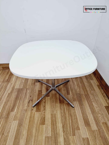 Contemporary White Canteen Table