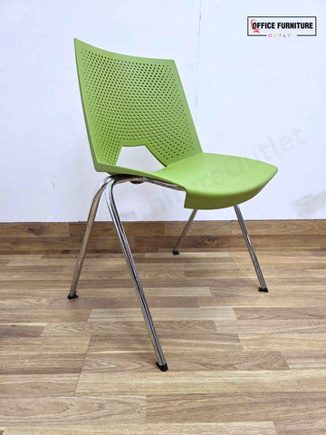 Lime Strike Stackable Plastic Chair by Paolo Scagnellato
