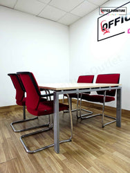 Four Person Meeting Table with Sedus Chairs
