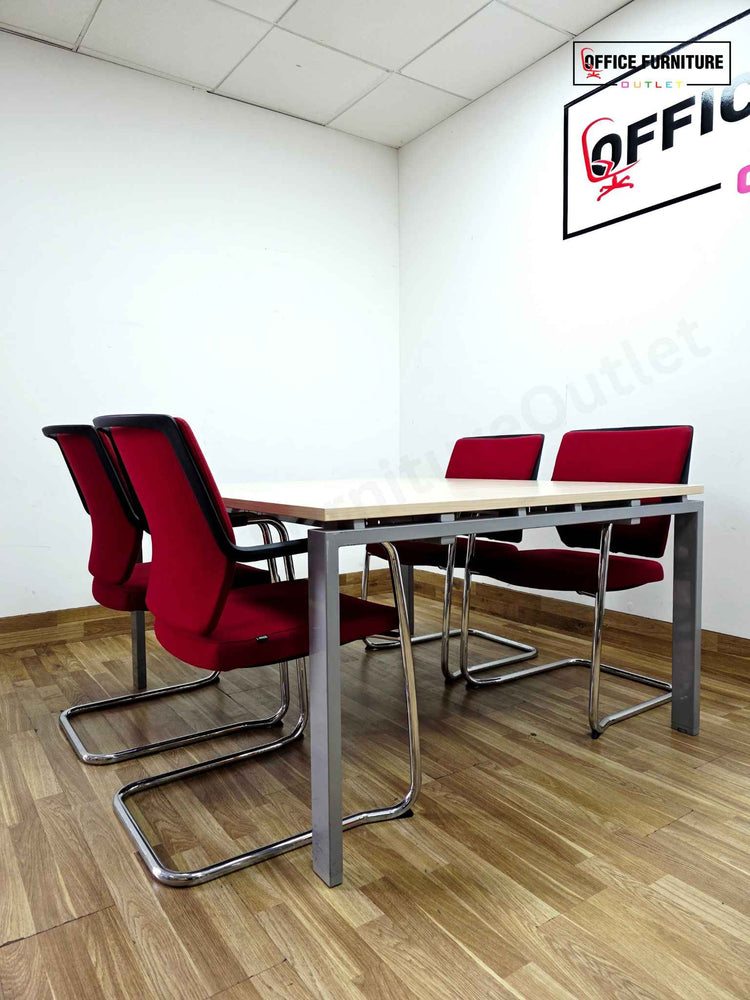 Four Person Meeting Table with Sedus Chairs
