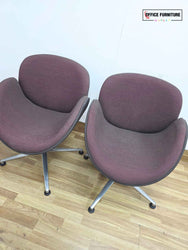 Mauve Reception Chairs - Set of 2