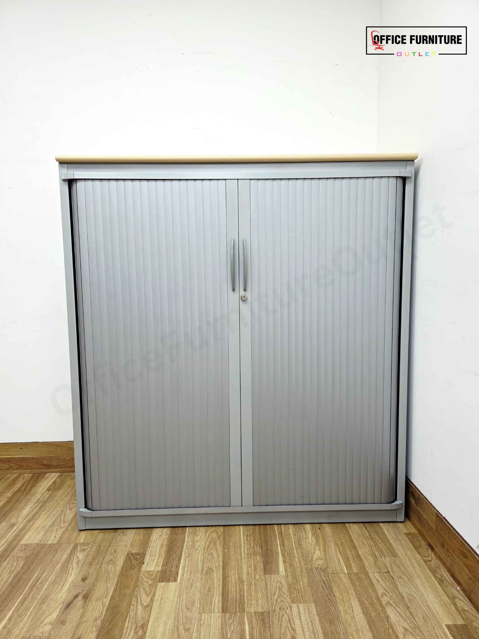 Tambour Cabinet with Maple Top (Grade B)