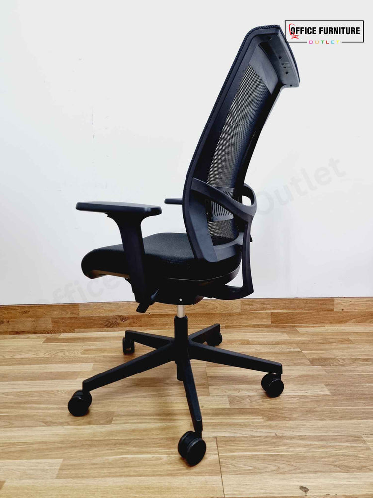 Black Narbutas Eva 2 Swivel Office Chair