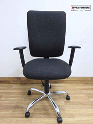 Speckled Black Adjustable Office Chair (SC107)