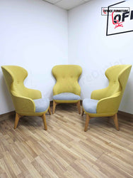 Orangebox Coze Chair – Yellow Back with Grey Seat