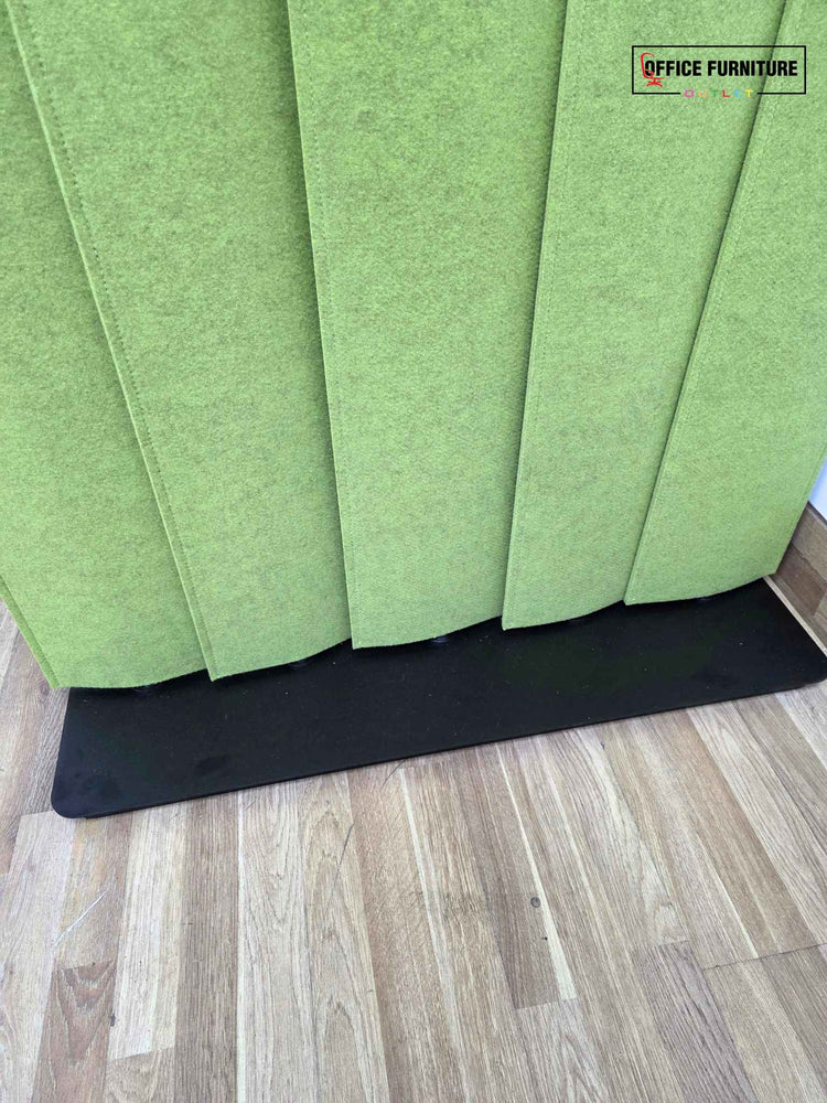 Set of 3 Lime Green BuzziBlinds Classic Acoustic Screens