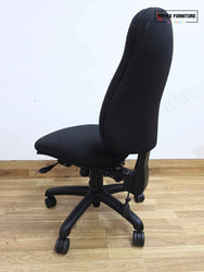 Black Armless Adjustable Office Chair (SC123)