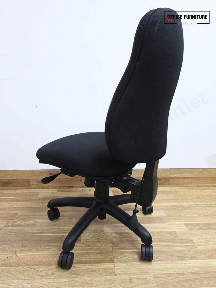 Black Armless Adjustable Office Chair (SC123)