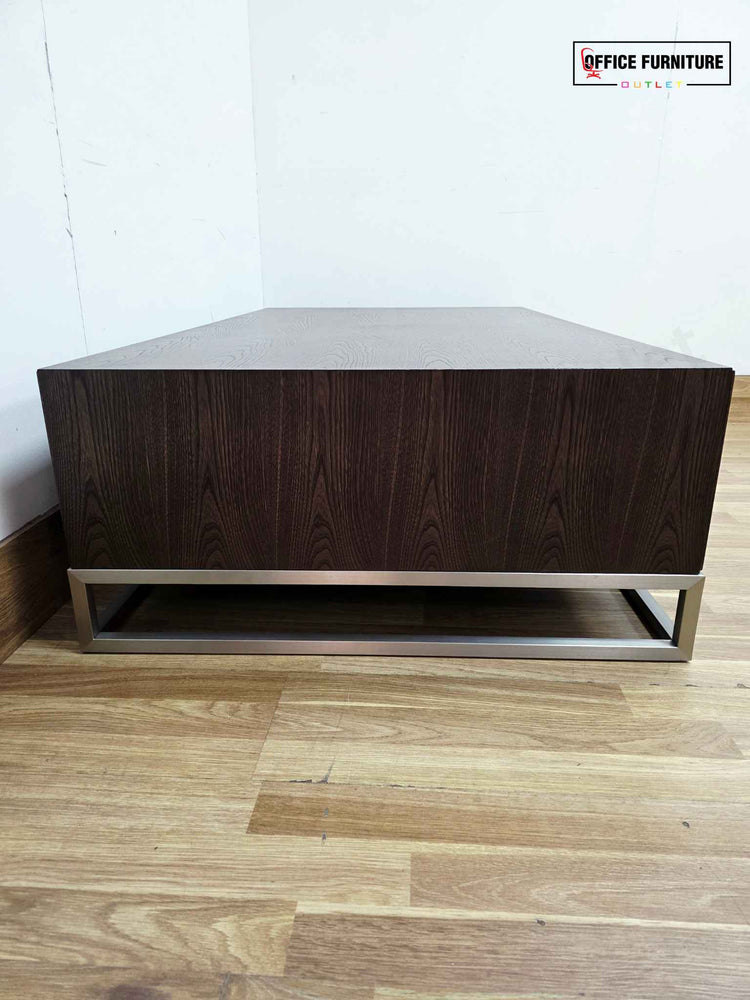 Dark Walnut Coffee Table with Storage Drawers (ST50)