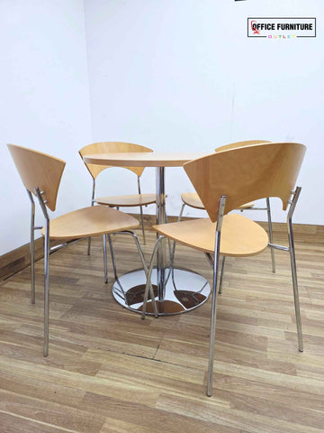 Round Senator Canteen Table with Allermuir Chairs