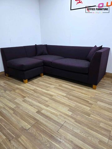 Lyndon Design Corner Sofa - Aubergine