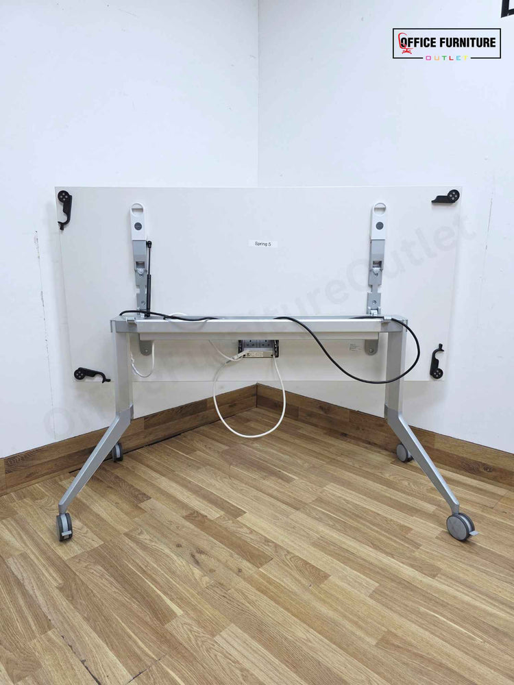 Haworth Flip Top Table (160 × 80 cm) with Power Connection