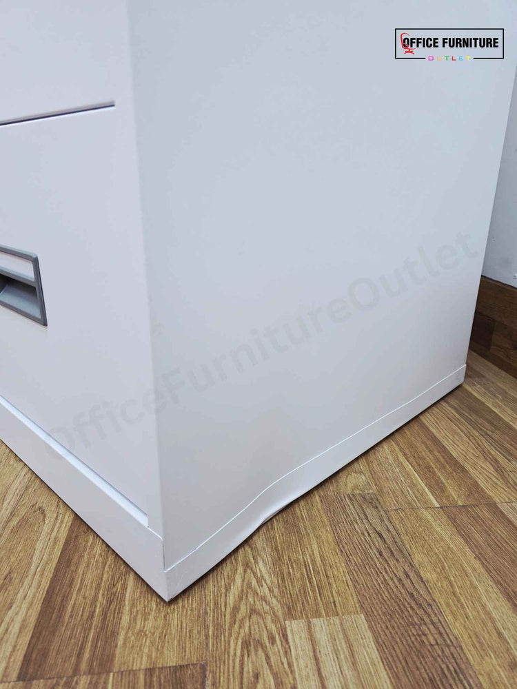 White 4 Drawer Metal Filing Cabinet (ST28)