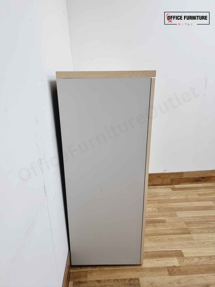 Maple Double Door Storage Cabinet - 2 Shelf