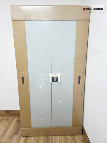 Talos Grey Double Door Cabinet (ST26)