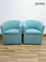 Set of 2 Tub Chairs – Light Blue