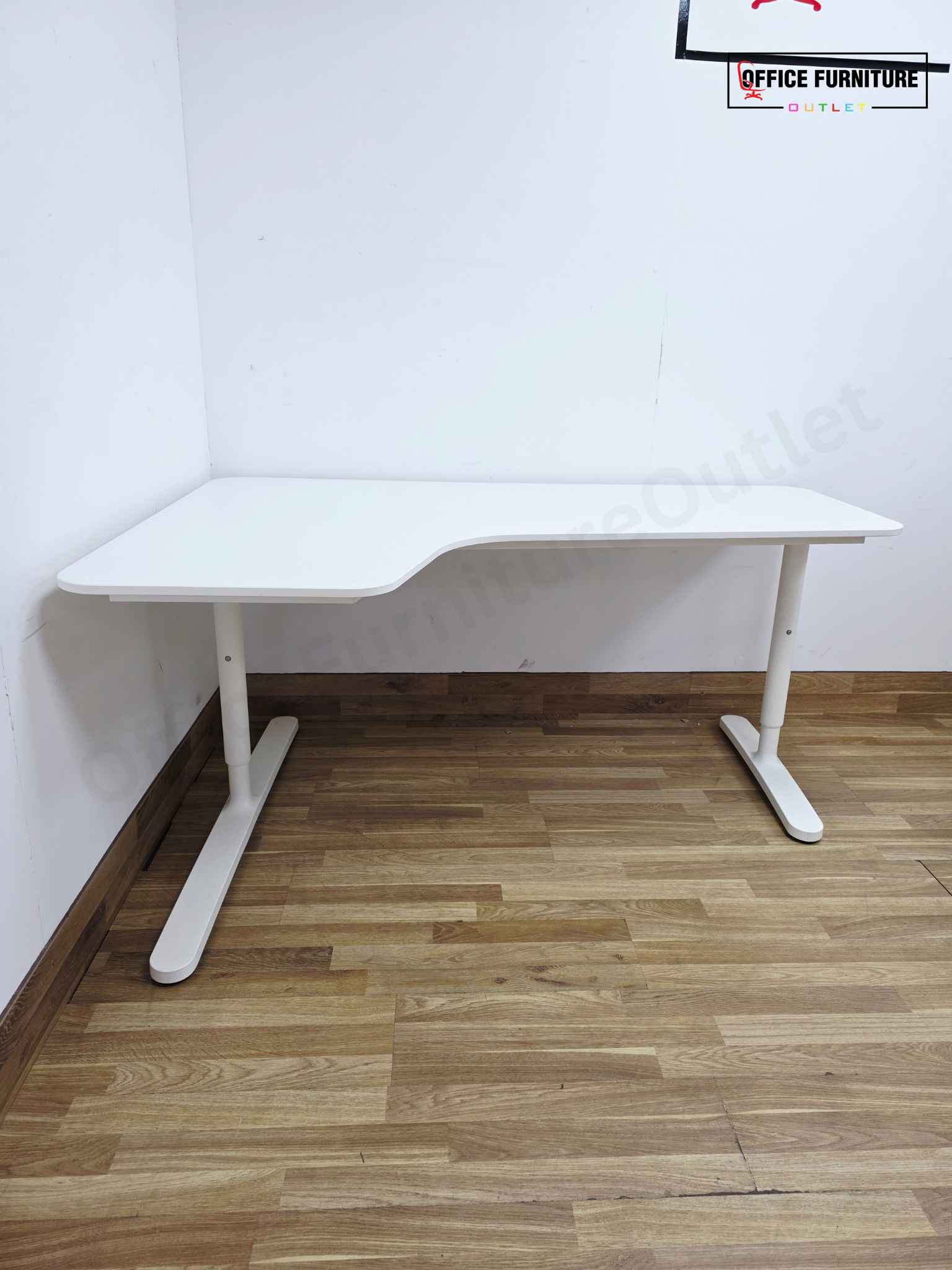 IKEA - All White Corner Desk