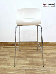 Allermuir White & Grey Bar Stool - Set of 3
