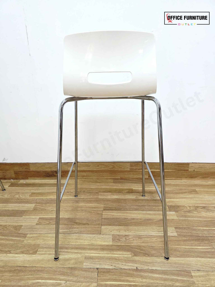 Allermuir White & Grey Bar Stool - Set of 3
