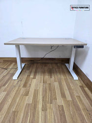 Electric Height Adjustable Desk 120x80cm – Light Grey Oak
